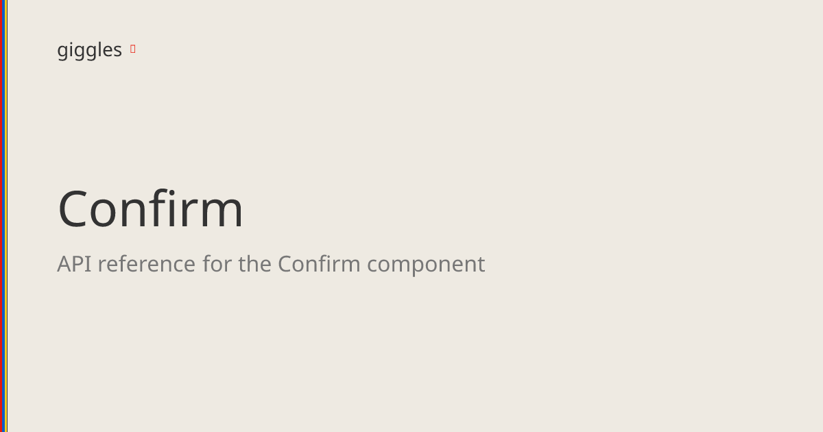 Confirm